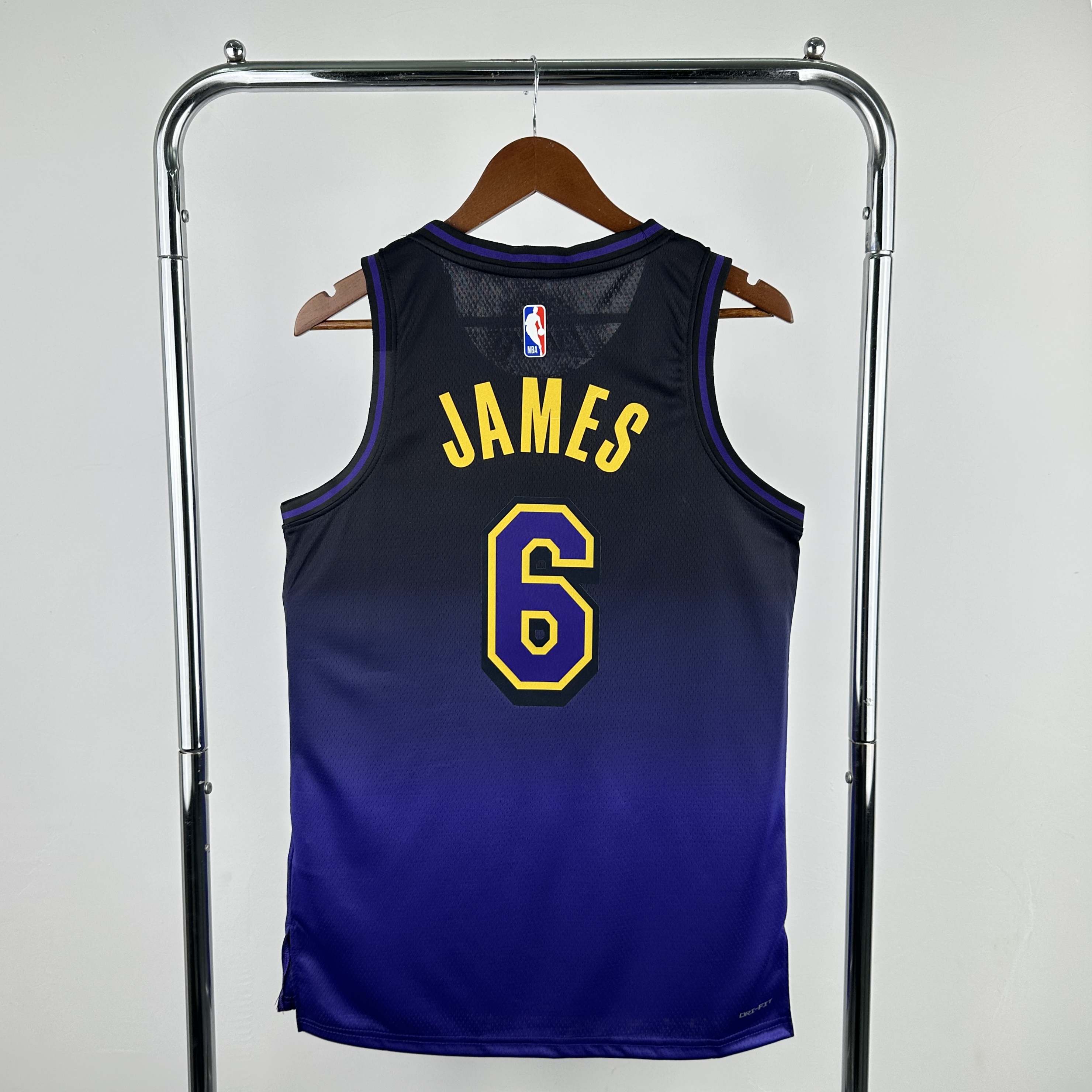 Men Los Angeles Lakers #6 James purple NBA 2024-25 Season Jerseys->los angeles lakers->NBA Jersey